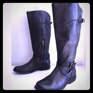 Frye Phillip tall riding boot.  Black size 8